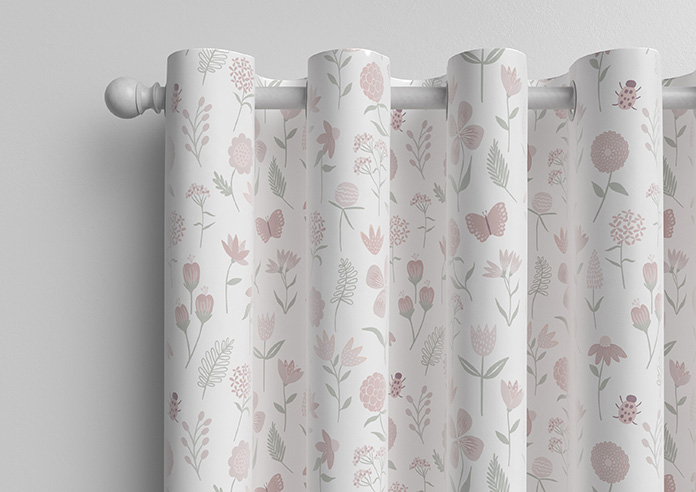 Floral Whimsy, Blush - Made to Measure Curtains - Image 12
